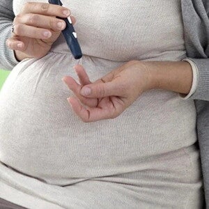 Mujer con Diabetes gestacional