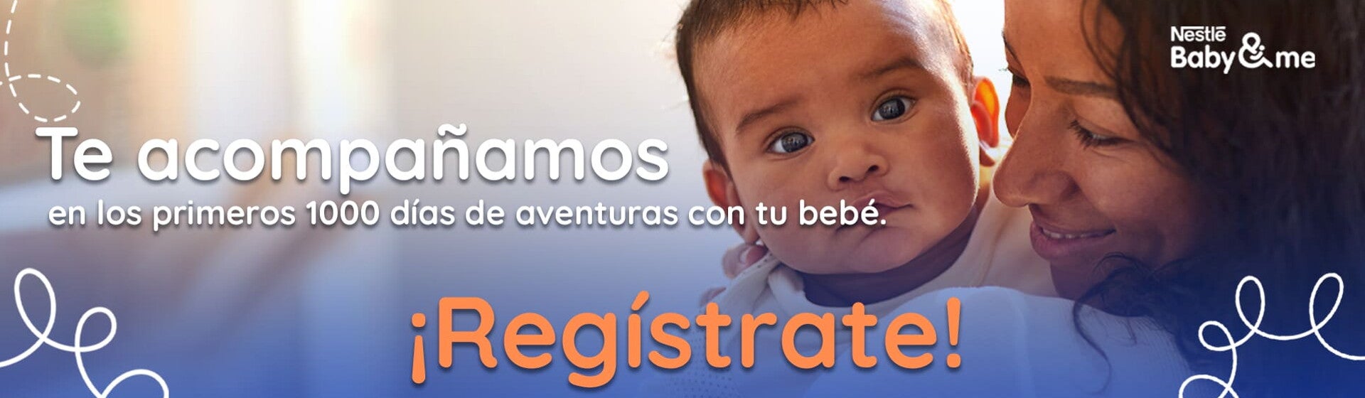 banner registrate baby and me